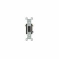 Leviton Toggle Switch, 15 A, 120 V, 3 -Position, Push-In Terminal, Thermoplastic Housing Material S00-01453-02S
